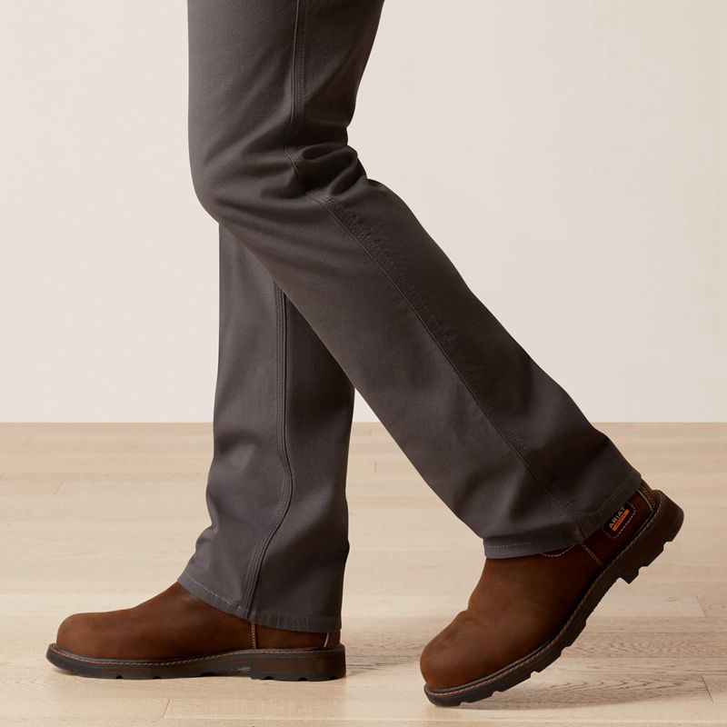 Rebar Grey Ariat Rebar M5 Straight Durastretch Made Tough Straight Pant | 51YZAJOXV