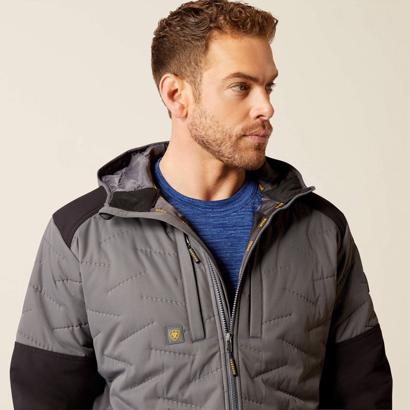 Rebar Grey Ariat Rebar Winter Cloud 9 Water Resistant Insulated Jacket | 80TIOMPSY