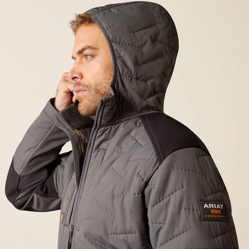 Rebar Grey Ariat Rebar Winter Cloud 9 Water Resistant Insulated Jacket | 80TIOMPSY