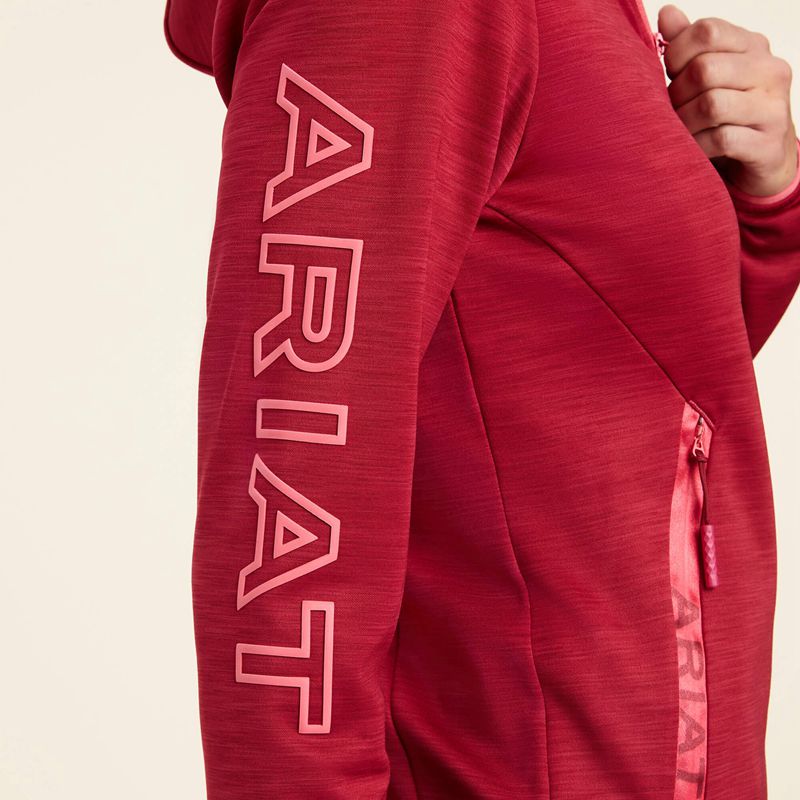 Red Bud Ariat Byron Full Zip Hoodie | 59AMCWXZH