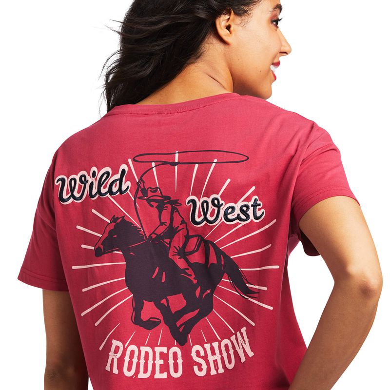 Red Bud Ariat Rodeo Show Tee | 24BTFEPJM