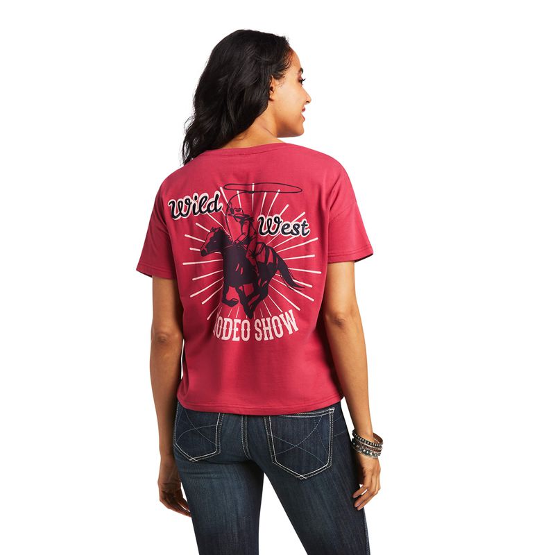 Red Bud Ariat Rodeo Show Tee | 24BTFEPJM