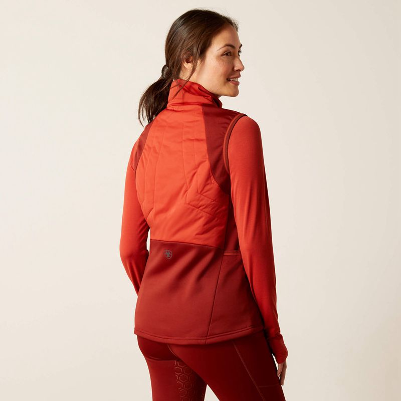 Red Ochre Ariat Venture Full Zip Vest | 72UAGNETD