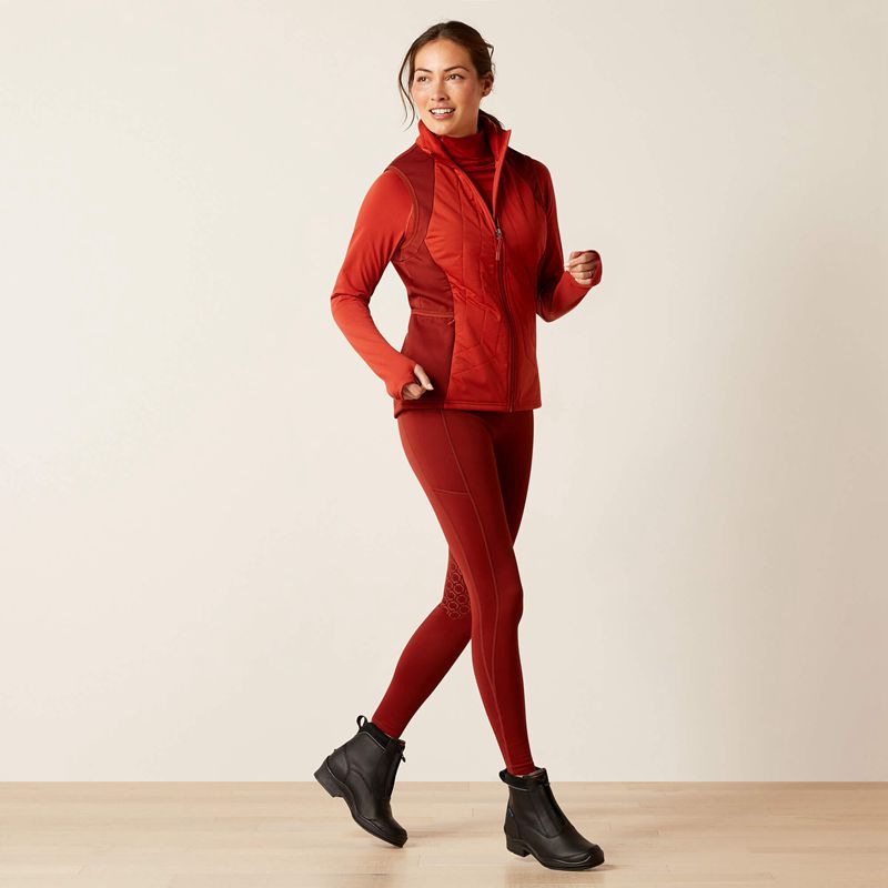 Red Ochre Ariat Venture Full Zip Vest | 72UAGNETD