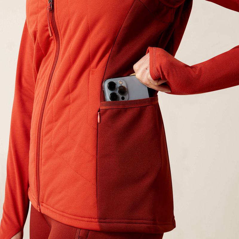 Red Ochre Ariat Venture Full Zip Vest | 72UAGNETD