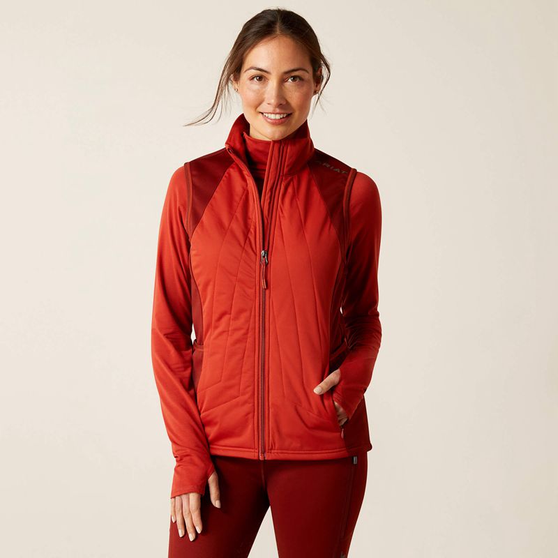 Red Ochre Ariat Venture Full Zip Vest | 72UAGNETD