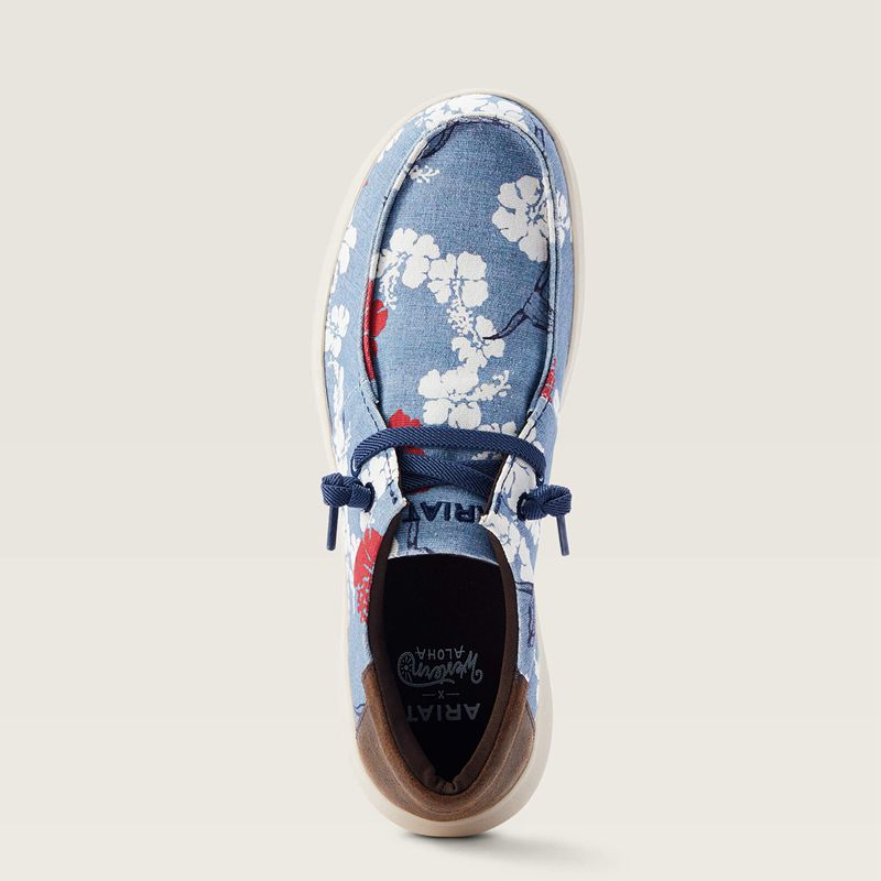 Red White And Blue Pareau Prin Ariat Hilo Western Aloha | 52NEVUXFH