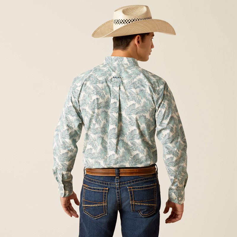 Reef Water Ariat Eamanuel Fitted Shirt | 17BMTJPHQ