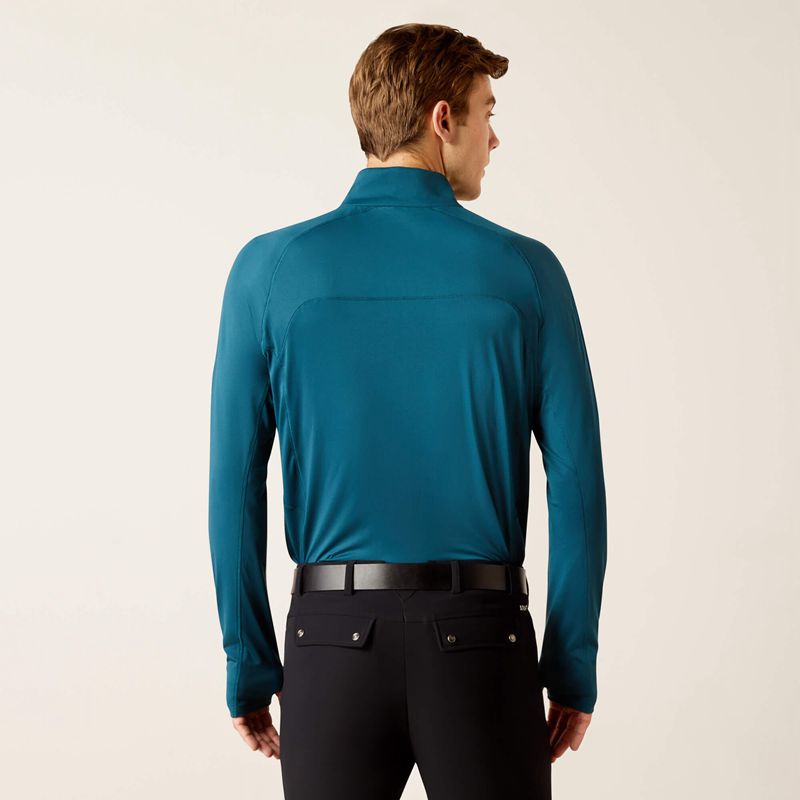 Reflecting Pond Ariat Lowell 1/4 Zip Recycled Materials Baselayer | 17ITYOPQA