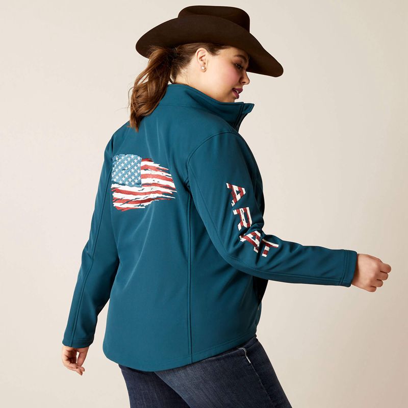 Reflecting Pond Ariat Team Patriot Softshell Jacket | 53LORYJTX