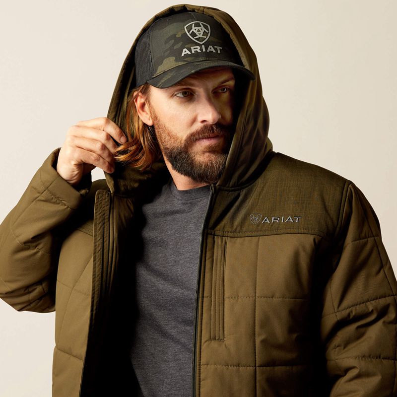 Relic/Relic Heather Ariat Crius Hooded Insulated Jacket | 97ZBTYOWD