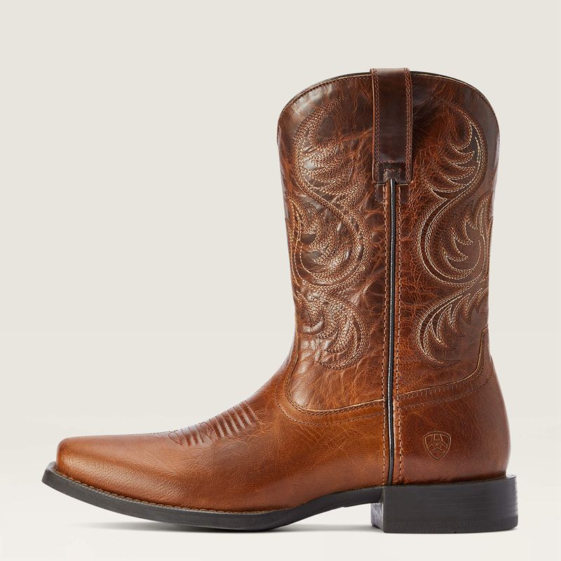 Rich Cognac Ariat Sport Boss Man Western Boot | 46WHPNAEZ