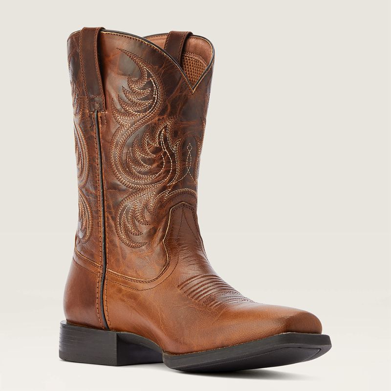 Rich Cognac Ariat Sport Boss Man Western Boot | 46WHPNAEZ