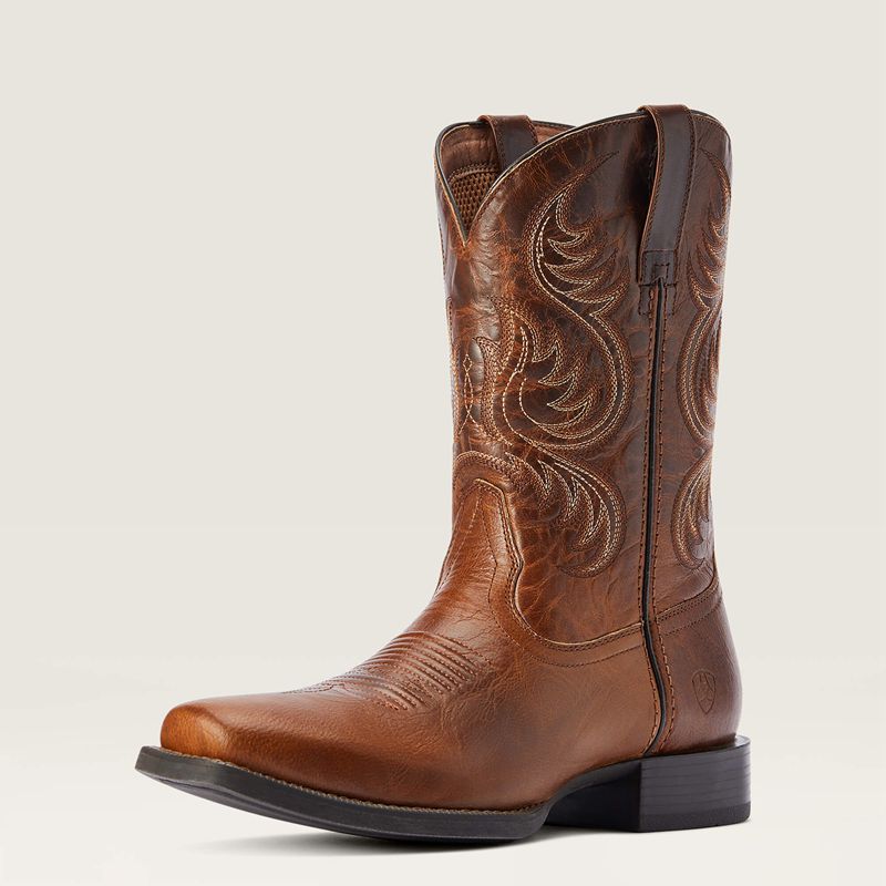 Rich Cognac Ariat Sport Boss Man Western Boot | 46WHPNAEZ