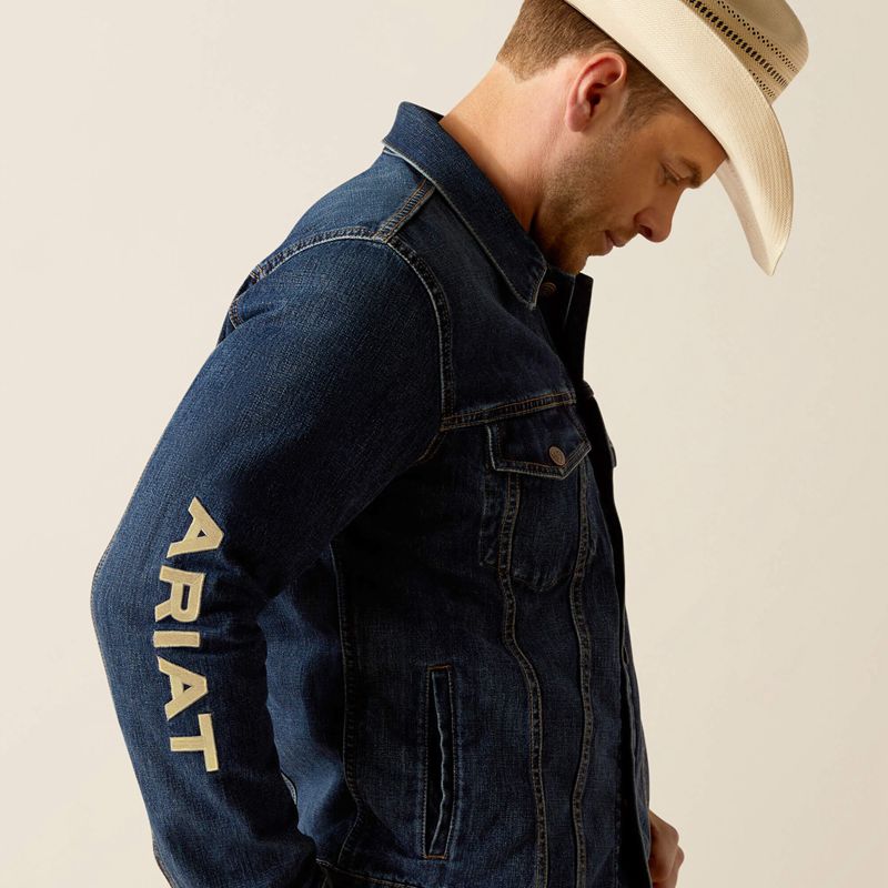 Richford Ariat Denim Team Trucker Jacket | 83RDLTSZI