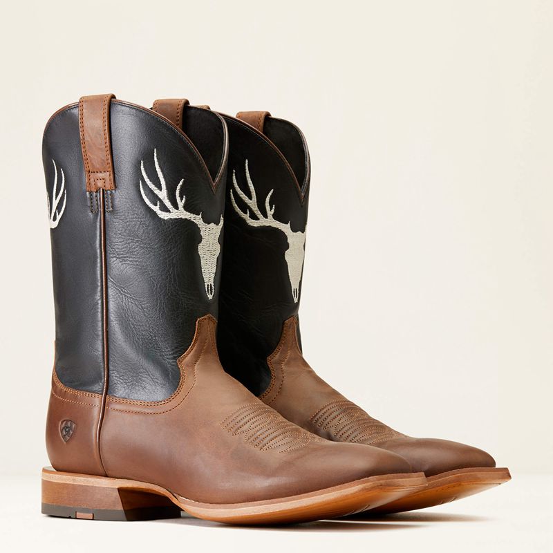 Rifle Brown Ariat Crosshair Cowboy Boot | 89XGBOIAN