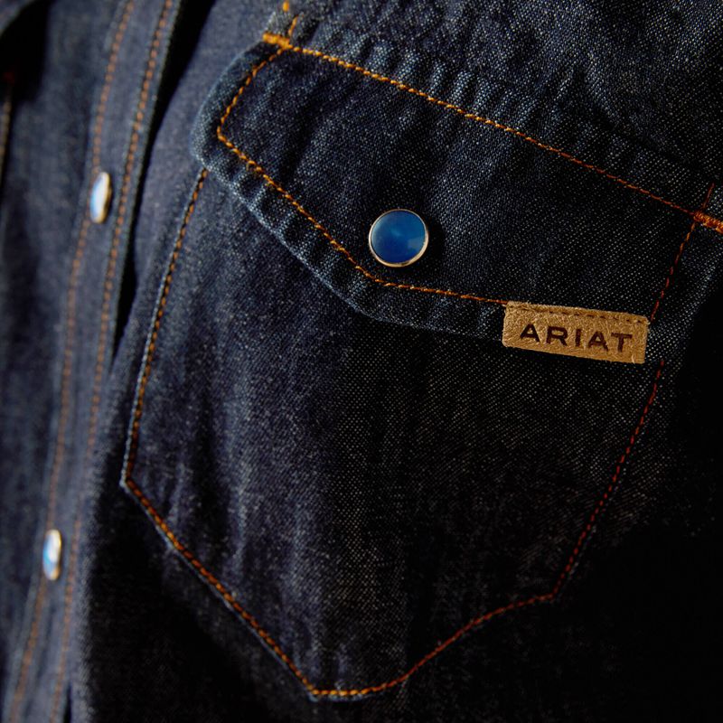 Rinse Ariat Farriday Denim Shirt | 75NYPFBMV