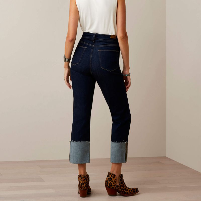 Rinse Ariat Ultra High Rise Jazmine Straight Crop Jean | 09LPTXQKM