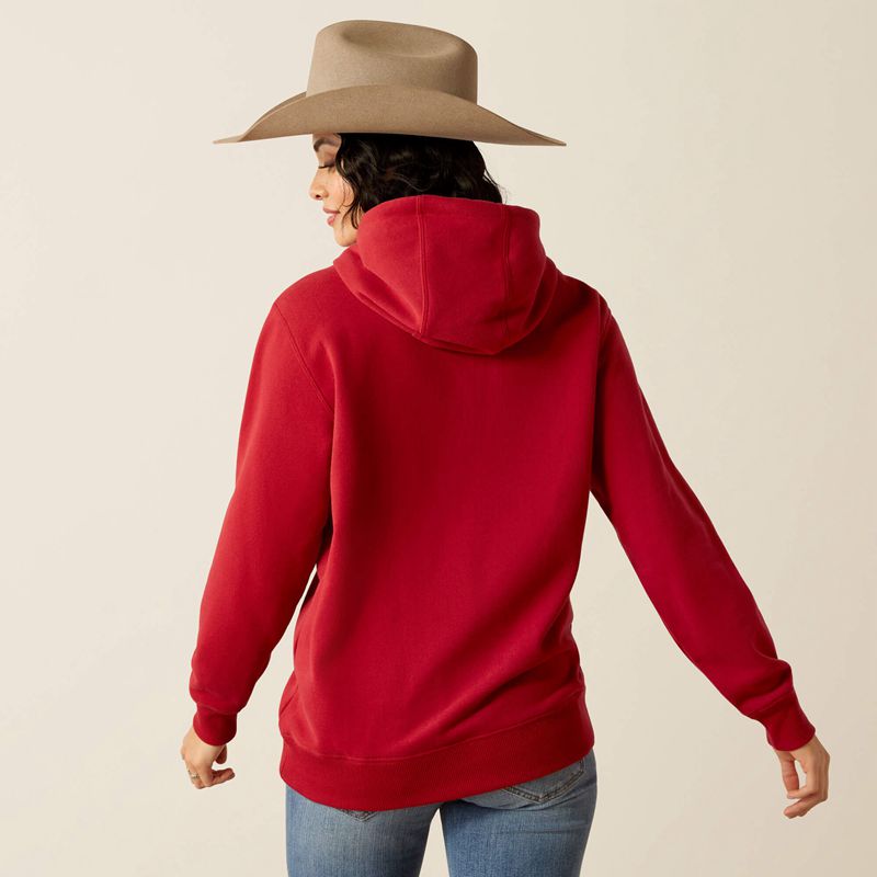 Rio Red Ariat Ranch Goods Hoodie | 24UCAWYBT