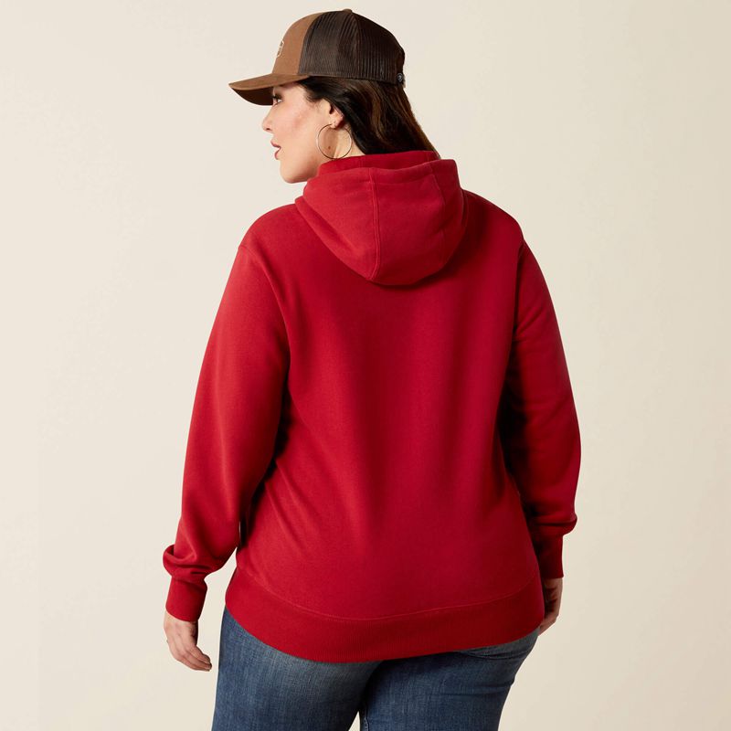 Rio Red Ariat Ranch Goods Hoodie | 24UCAWYBT