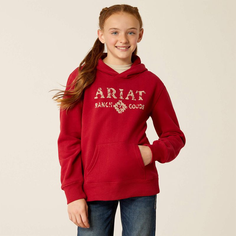 Rio Red Ariat Ranch Goods Hoodie | 89XNGBTMQ