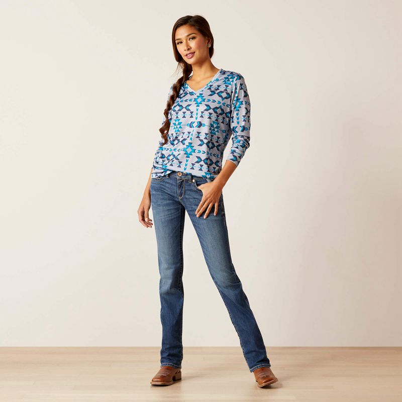 Riverton Print Ariat Laguna Top | 39RGBOZEH