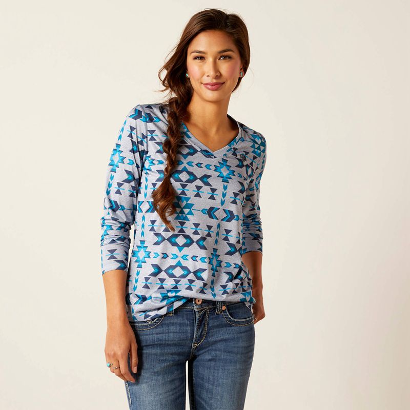 Riverton Print Ariat Laguna Top | 39RGBOZEH