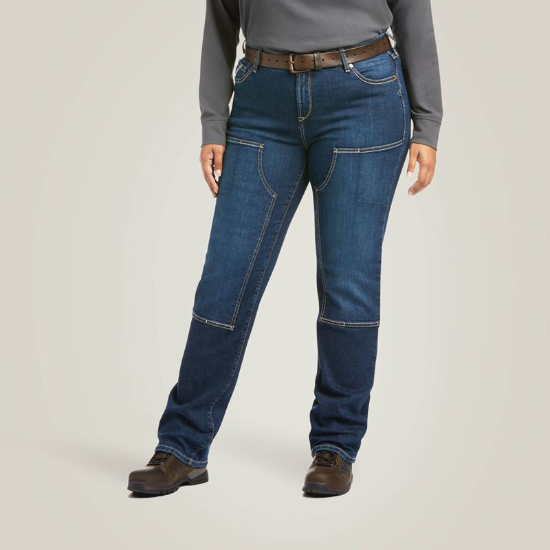 Riveter Ariat Rebar Durastretch Riveter Double Front Straight Jean | 62LIPKGCW