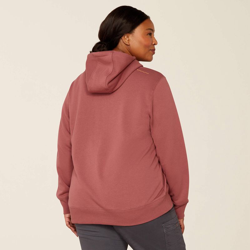 Roan Rouge/Catawba Grape Ariat Rebar Graphic Hoodie | 85BLYCHKI