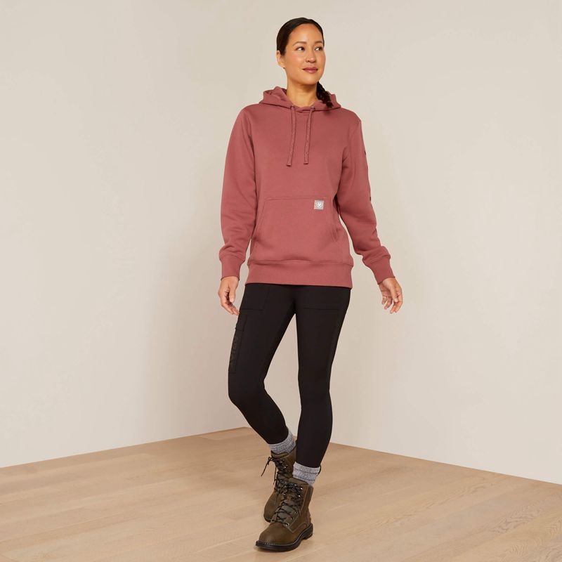 Roan Rouge/Catawba Grape Ariat Rebar Graphic Hoodie | 85BLYCHKI