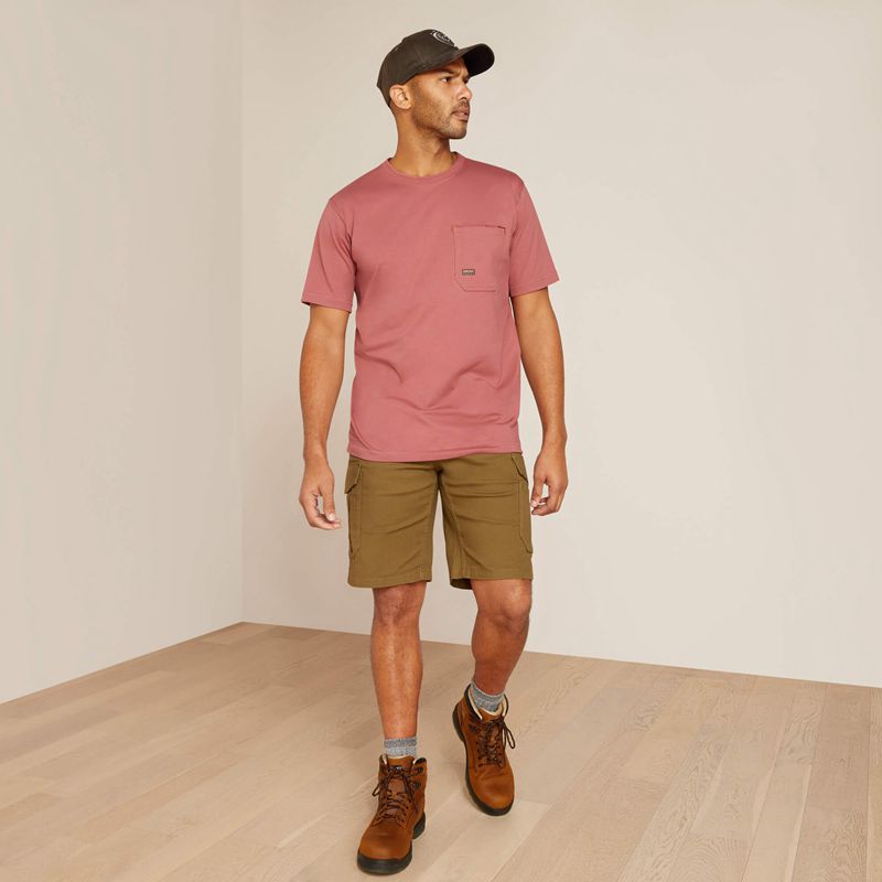 Roan Rouge Ariat Rebar Workman Reflective Flag T-Shirt | 03NRVMTZJ