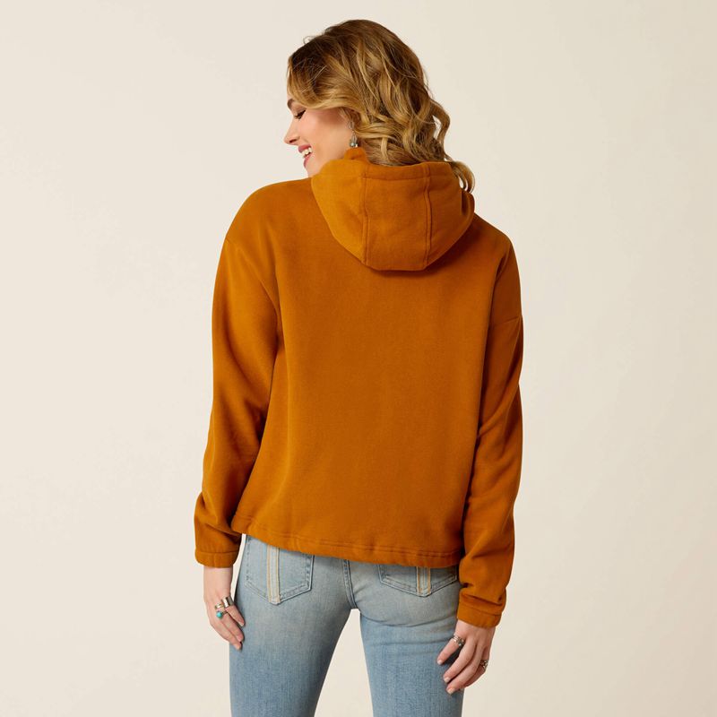 Roasted Pecan Ariat Essential Hoodie | 03BGKCHLJ