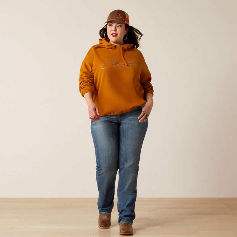 Roasted Pecan Ariat Essential Hoodie | 03BGKCHLJ