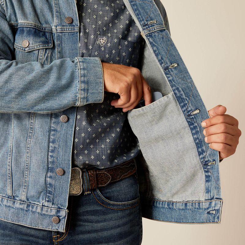 Roby Ariat Denim Trucker Jacket | 80ALGNOZT