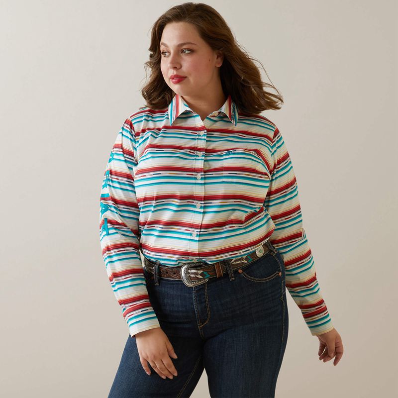 Rosa Serape Ariat Team Kirby Stretch Shirt | 64PRDLHXJ