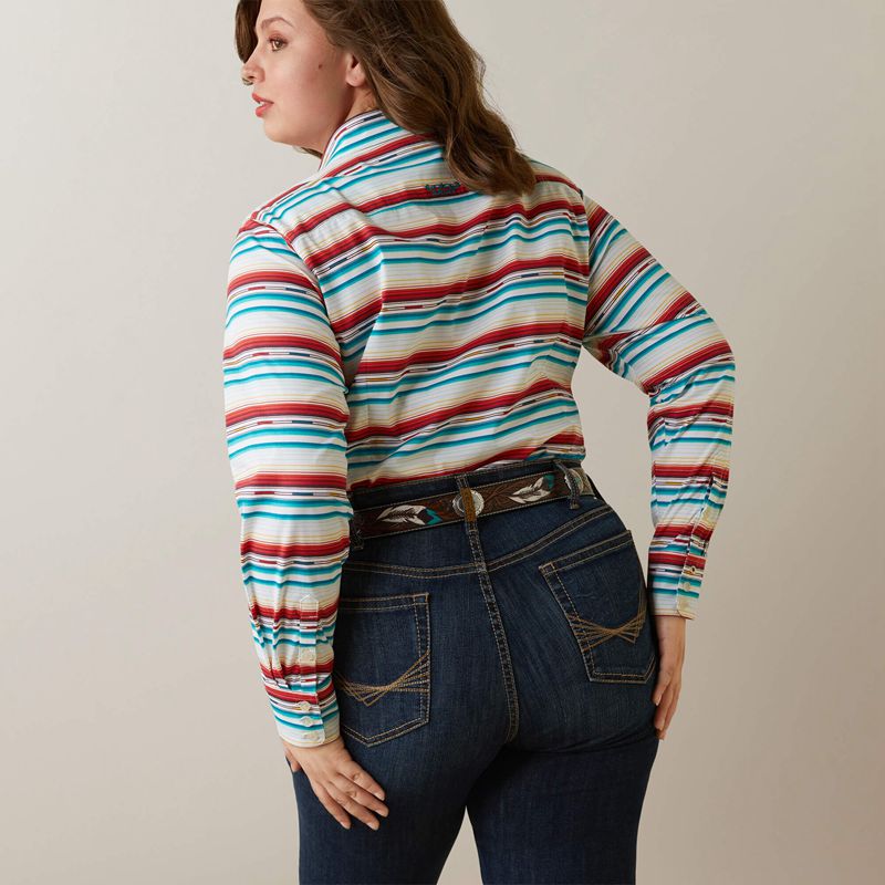 Rosa Serape Ariat Team Kirby Stretch Shirt | 64PRDLHXJ