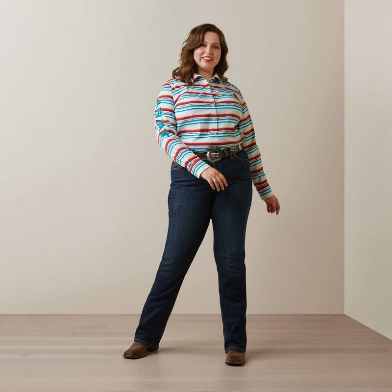 Rosa Serape Ariat Team Kirby Stretch Shirt | 64PRDLHXJ