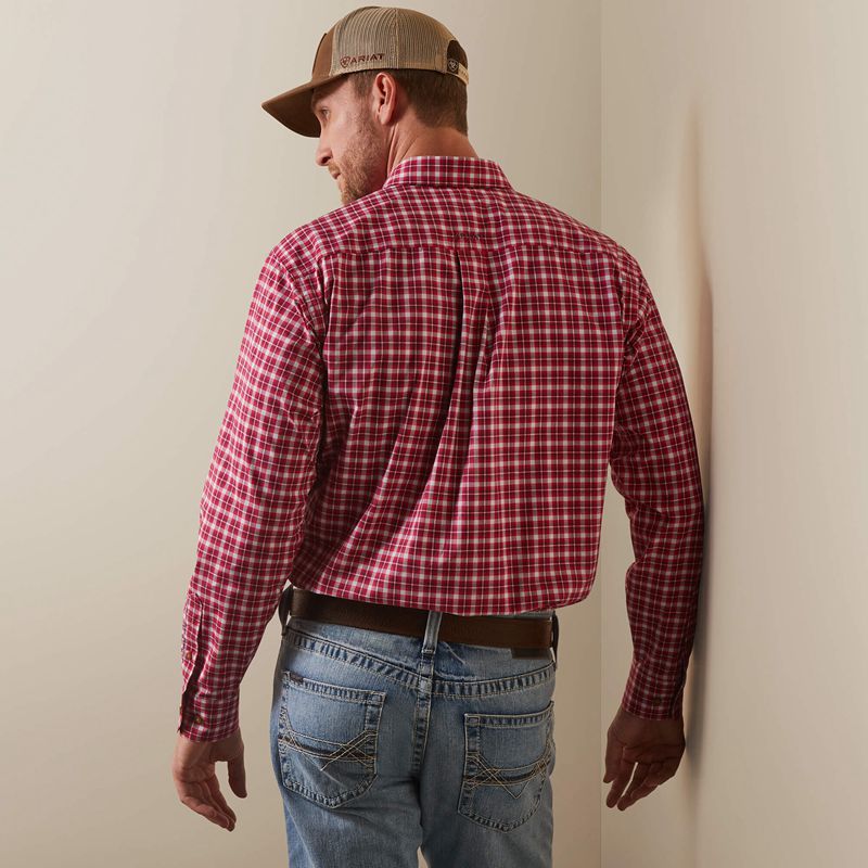 Rose Red Ariat Pro Series Indiana Fitted Shirt | 71GTYCXLP