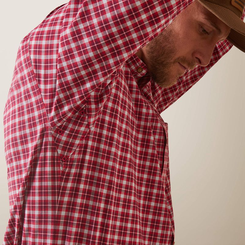 Rose Red Ariat Pro Series Indiana Fitted Shirt | 71GTYCXLP