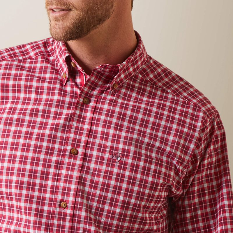 Rose Red Ariat Pro Series Indiana Fitted Shirt | 71GTYCXLP