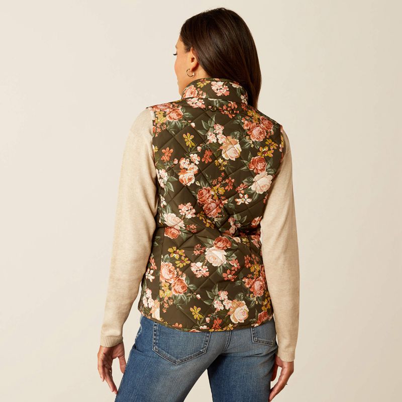 Rosegarden Print Ariat Woodside Vest | 29IBQXOTM