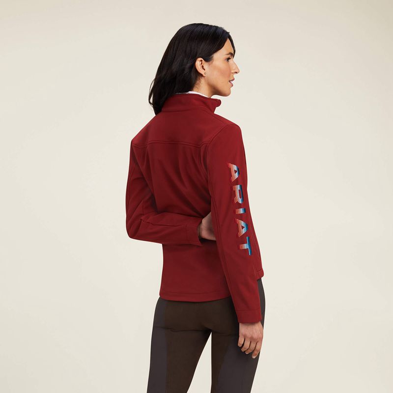 Rouge Red/Celestial Serape Ariat New Team Softshell Jacket | 84KWNEOSV