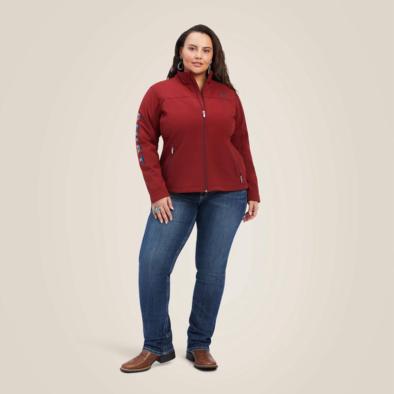 Rouge Red/Celestial Serape Ariat New Team Softshell Jacket | 84KWNEOSV