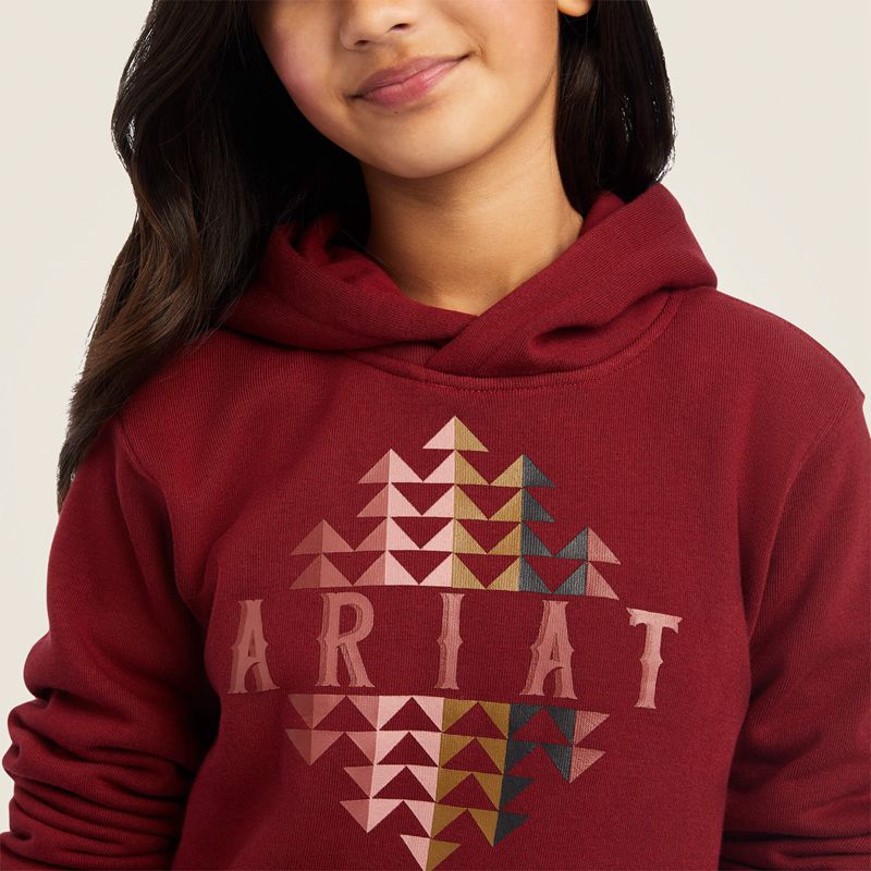 Rouge Red Ariat Real Beartooth Hoodie | 20MGBSYXN