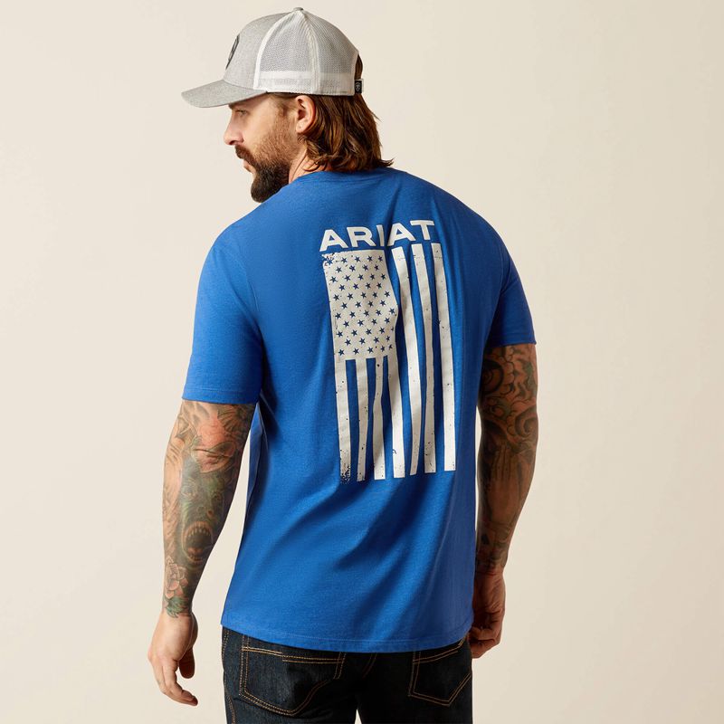 Royal Heather Ariat Freedom T-Shirt | 42FJAGOWI