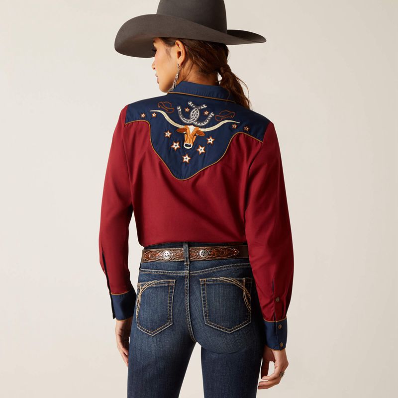 Rubaiyat/Navy Ariat Sissy Shirt | 98DHNWRTV