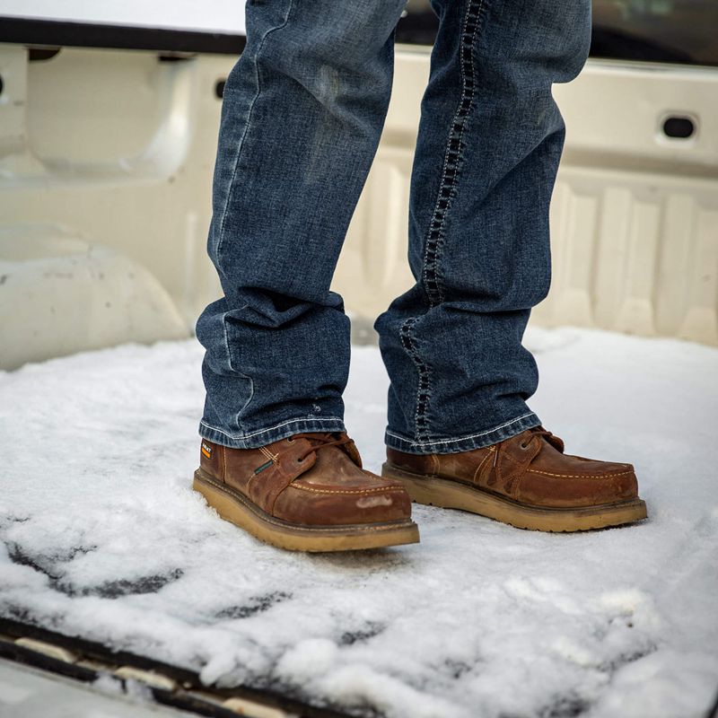 Rusted Copper Ariat Rebar Wedge Moc Toe 6