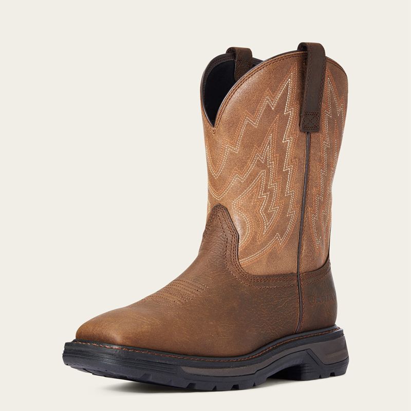 Rye Brown Ariat Big Rig Work Boot | 14EBSVILR