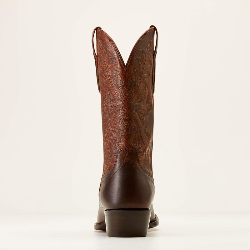 Saddle Brown Bison Ariat Bench Made James Western Boot | 14JKEUGWT