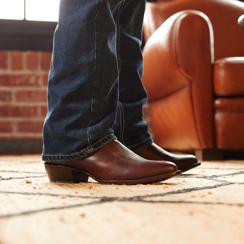 Saddle Brown Bison Ariat Bench Made James Western Boot | 14JKEUGWT